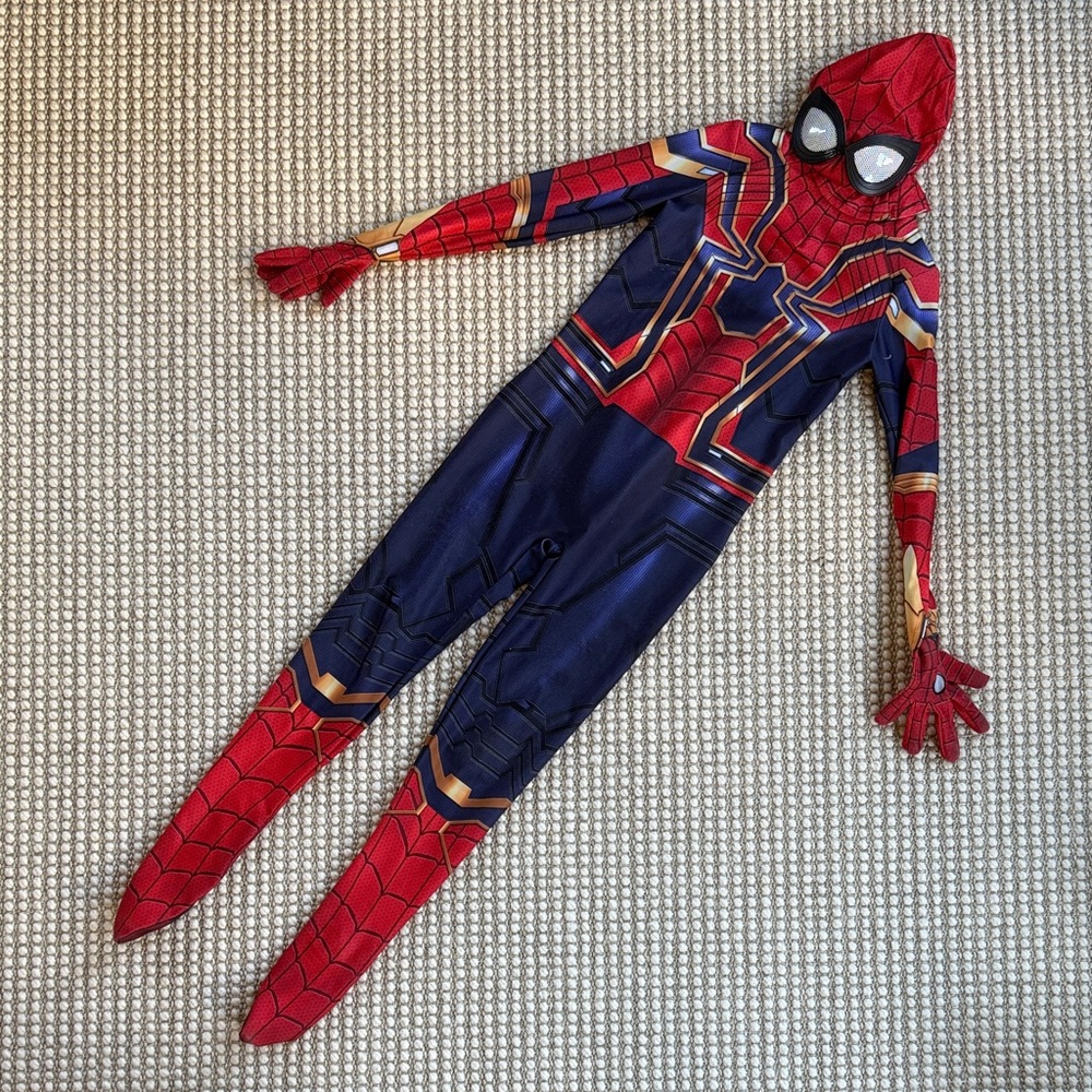 Marvel Spider Kids Costume in Red, Blue & Gold
